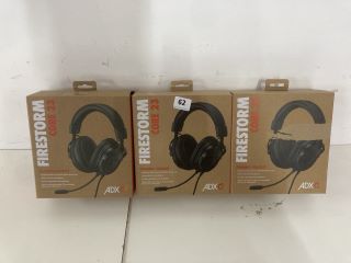 3 X ADX FIRESTORM CORE 23 GAMING HEADSETS