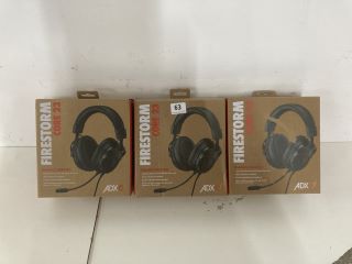 3 X ADX FIRESTORM CORE 23 GAMING HEADSETS