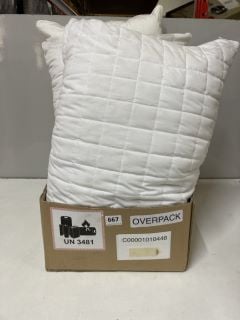 BOX OF ASSORTED PILLOWS