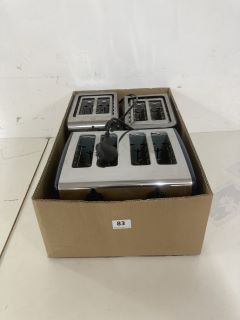 BOX OF ASSORTED TOASTERS