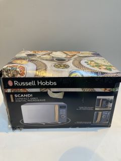 RUSSELL HOBBS SCANDI COMPACT GREY DIGITAL MICROWAVE