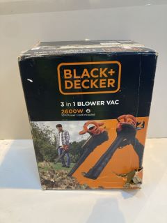 BLACK + DECKER 3 IN 1 BLOWER VAC