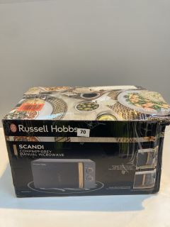 RUSSELL HOBBS SCANDI COMPACT GREY MANUAL MICROWAVE