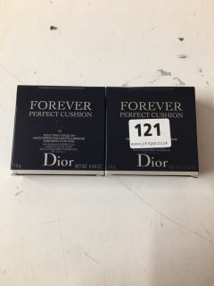 2 X DIOR FOREVER PERFECT CUSHION SKIN CARING FOUNDATIONS