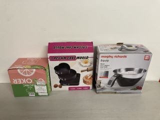 3 X ASSORTED ITEMS TO INCLUDE ELECTRIC COOKER