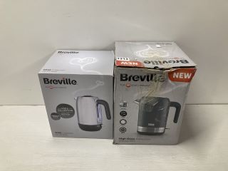 2 X ASSORTED BREVILLE KETTLES TO INCLUDE EDGE COLLECTION