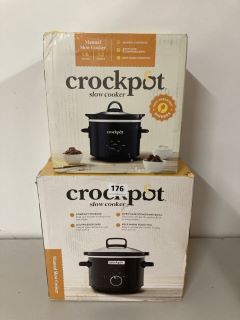 2 X ASSORTED CROCKPOT SLOW COOKERS