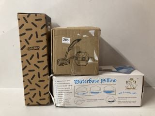 3 X ASSORTED ITEMS TO INCLUDE WATERBASE PILLOW