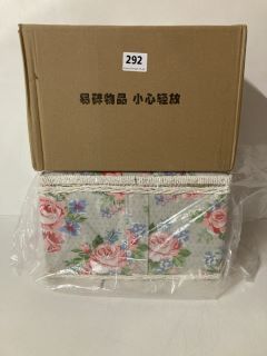 2 X ASSORTED ITEMS TO INCLUDE FLORAL STORAGE BOX