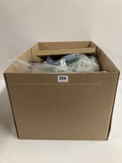 BOX OF ASSORTED ITEMS TO INCLUDE LARGE LED MIRROR