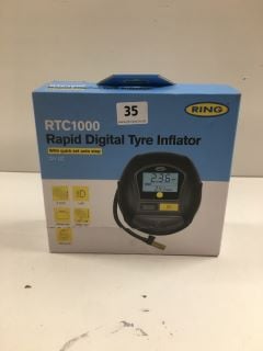RING RTC1000 RAPID DIGITAL TYRE INFLATOR WITH QUICK AUTO STOP