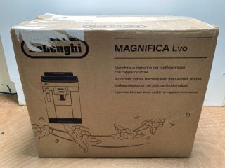 DELONGHI MAGNIFICA EVO AUTOMATIC COFFEE MACHINE WITH MANUAL MILK FROTHER