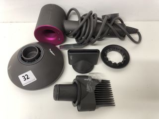 DYSON SUPERSONIC HAIR DRYER WITH ACCESSORIES