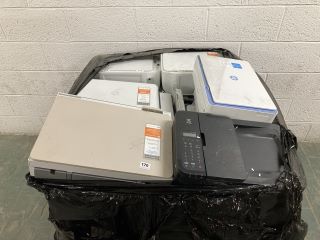 PALLET OF ASSORTED PRINTERS  IN VARIOUS BRANDS & DESIGNS TO INCLUDE HP & PIXMA