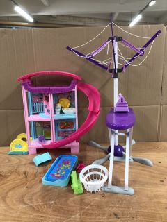 BOX OF ASSORTED ITEMS INC KIDS IRON PLAY SET