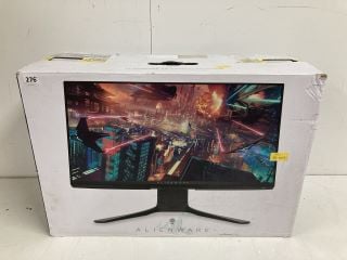 ALIENWARE 25" GAMING MONITOR LINE ON THE SCREEN