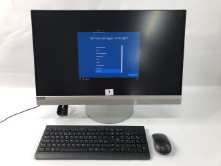 LENOVO IDEALCENTRE  ALL-IN-ONE 1TB PC IN WHITE. (WITH BOX, AC ADAPTOR, KEYBOARD & MOUSE). CORE I5-8400T, 8GB RAM,   [JPTN38634]