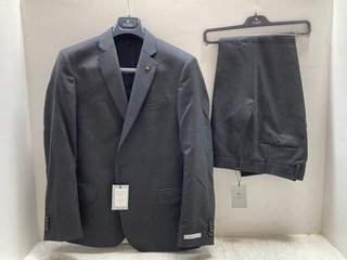 MAGEE 1866 LIFFEY SUIT BLAZER JACKET IN CHARCOAL - SIZE 42S TO ALSO INCLUDE MAGEE 1866 LIFFEY CLASSIC SUIT TROUSERS IN CHARCOAL - SIZE 36S - COMBINED RRP £340.00: LOCATION - A0
