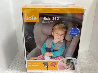 JOIE I-SPIN 360 I-SIZE GROUP 0+/1/2 CAR SEAT IN COAL - RRP £249.99: LOCATION - A-1
