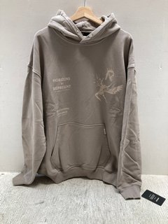REPRESENT ICARUS HOODIE IN TAUPE - UK XL - RRP £170.00: LOCATION - A0