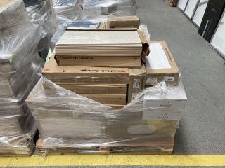 PALLET OF ASSORTED WALL TILES & OTHER ITEMS TO INCLUDE 600 X 300MM WALL TILES - RRP £2000: LOCATION - D2 (KERBSIDE PALLET DELIVERY)