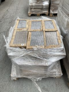PALLET OF TILES TO INCLUDE VITRA 400 X 250MM SMOKE GREY WALL TILES: LOCATION - D2 (KERBSIDE PALLET DELIVERY)