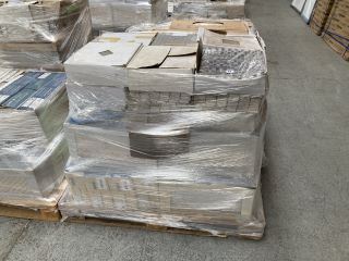 PALLET OF ASSORTED TILES TO INCLUDE MOSAIC TILE SHEETS: LOCATION - D2 (KERBSIDE PALLET DELIVERY)