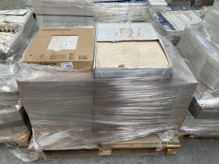 PALLET OF ASSORTED TILES TO INCLUDE 450MM2 TILES SALERNO BEIGE: LOCATION - D2 (KERBSIDE PALLET DELIVERY)