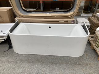 (COLLECTION ONLY) PHOENIX SIMA 1800 X 850MM NTH DOUBLE ENDED D-SHAPED BTW BATH WITH FULL SURROUND PANEL - RRP £1989: LOCATION - C2