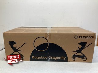BUGABOO DRAGON-FLY STROLLER IN BLACK/FOREST GREEN (SEALED) - MODEL 100176037 - RRP £695: LOCATION - BOOTH
