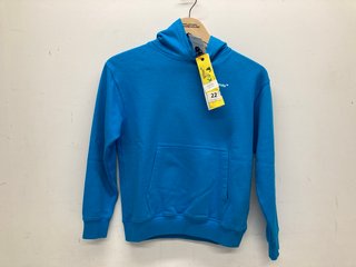 OFF WHITE MONSTER ARROW OVER THE HEAD HOODIE IN BLUE/MULTI - SIZE 10 YEARS - RRP £295: LOCATION - BOOTH