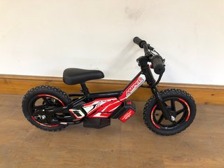 (COLLECTION ONLY) AMPED BIKES A-10 CHILDS RED/BLACK ELECTRIC BIKE: LOCATION - B1