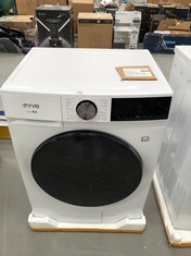 EVVO WASHER DRYER 8 KG + 6 KG, STEAM, INVERTER MOTOR, WASH AND DRY IN 1 HOUR, EPROTECT DRUM, SMART LOAD, 1400 RPM, ENERGY CLASS A, FRONT LOADING, NOVA (8/6KG, WHITE).