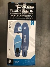 CRESSI ISUP COMPLET SET - SUP BOARD KIT EASY TO INFLATE (LESS THAN 10 MINUTES) COMPLETE WITH ALL NECESSARY ACCESSORIES FOR TRANSPORT, UNISEX ADULT.
