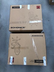 2 X SONGMICS OFFICE CHAIR VARIOUS MODELS INCLUDING OBG28B BLACK (MAY BE DAMAGED OR INCOMPLETE).