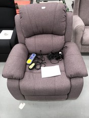 ASTAN HOME ELECTRIC RECLINING ARMCHAIR WITH MASSAGE GREY.