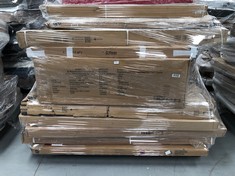 PALLET OF ASSORTED FURNITURE INCLUDING SHAISLONGUE BED TAP CRYSTAL 1 CHARCOAL COLOUR (MAY BE BROKEN OR INCOMPLETE).