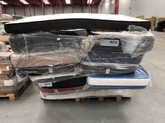 12 X MATTRESSES OF DIFFERENT SIZES AND MODELS (MAY BE BROKEN OR STAINED).