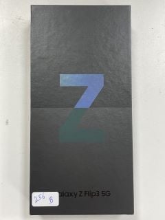 SAMSUNG GALAXY Z FLIP 3 5G 256GB SMARTPHONE IN PHANTOM BLACK: MODEL NO SM-F711B (WITH BOX & CHARGE CABLE, USED FUNCTIONAL) [JPTM114406]
