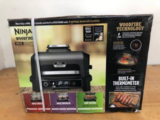 NINJA WOODFIRE PRO XL ELECTRIC BBQ GRILL & SMOKER WITH SMART COOK SYSTEM - RRP £349.99: LOCATION - B1T