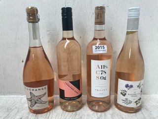 (COLLECTION ONLY) 4 X ASSORTED ROSE WINES TO INCLUDE HARVEY NICHOLS CORBIERES ROSE 2022 750ML VOL: 12.5% (PLEASE NOTE: 18+YEARS ONLY. ID MAY BE REQUIRED): LOCATION - BR2