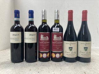 (COLLECTION ONLY) 6 X ASSORTED RED WINES TO INCLUDE CHÂTEAU SAINT CHRISTOPHE CRU BOURGEOIS MEDOC 2016 750ML VOL: 13% (PLEASE NOTE: 18+YEARS ONLY. ID MAY BE REQUIRED): LOCATION - BR2