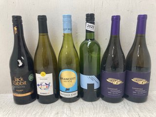 (COLLECTION ONLY) 6 X ASSORTED WHITE WINES TO INCLUDE LOUISVALE CHARDONNAY 2021 750ML VOL: 14% (PLEASE NOTE: 18+YEARS ONLY. ID MAY BE REQUIRED): LOCATION - BR2