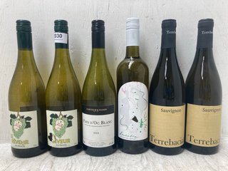 (COLLECTION ONLY) 6 X ASSORTED WHITE WINES TO INCLUDE FORTNUM & MASON PAYS D'OC BLANC 2022 750ML VOL: 13% (PLEASE NOTE: 18+YEARS ONLY. ID MAY BE REQUIRED): LOCATION - BR2