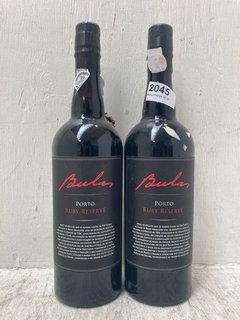 (COLLECTION ONLY) 2 X BULAS PORTO RUBY RESERVE 750ML VOL: 19.5% (PLEASE NOTE: 18+YEARS ONLY. ID MAY BE REQUIRED): LOCATION - BR3