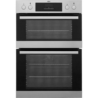 AEG BUILT IN DOUBLE ELECTRIC OVEN: MODEL DCB331010M - RRP £593: LOCATION - B2