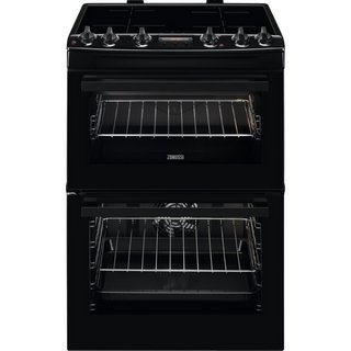 ZANUSSI 60CM ELECTRIC COOKER WITH INDUCTION HOB: MODEL ZCI66280BA - RRP £718: LOCATION - B2