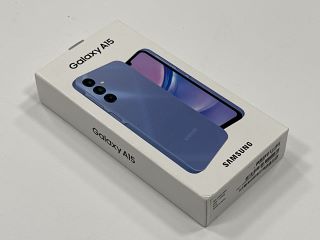 SAMSUNG GALAXY A15 128 GB SMARTPHONE IN BLUE: MODEL NO SM-A155F/DSN (WITH BOX & ALL ACCESSORIES) NETWORK UNLOCKED [JPTM115483] THIS PRODUCT IS FULLY FUNCTIONAL AND IS PART OF OUR PREMIUM TECH AND ELE