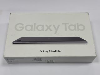 SAMSUNG GALAXY TAB A7 LITE 32 GB TABLET WITH WIFI IN GREY: MODEL NO SM-T225 (WITH BOX & ALL ACCESSORIES) [JPTM115503] (SEALED UNIT) THIS PRODUCT IS FULLY FUNCTIONAL AND IS PART OF OUR PREMIUM TECH AN