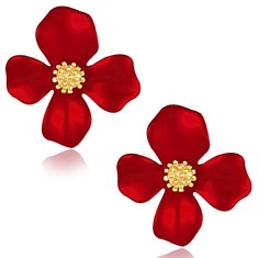QTY OF JEWELLERY TO INCLUDE RED FLOWER STUD EARRINGS FOR WOMEN - RRP £250: LOCATION - A
